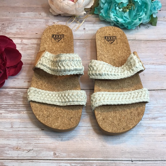 Reef Tan/White Cushion Vista Thread Sandals - Picture 2 of 7